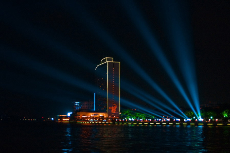 廣州白鵝潭夜景燈光